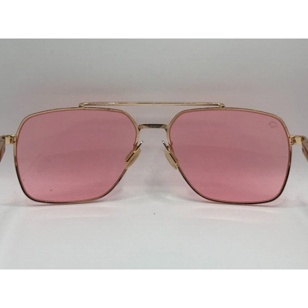 Rainbow OPTX Leo Rose Women's Pink Tint Lenses Aviator Sunglasses Frame Only